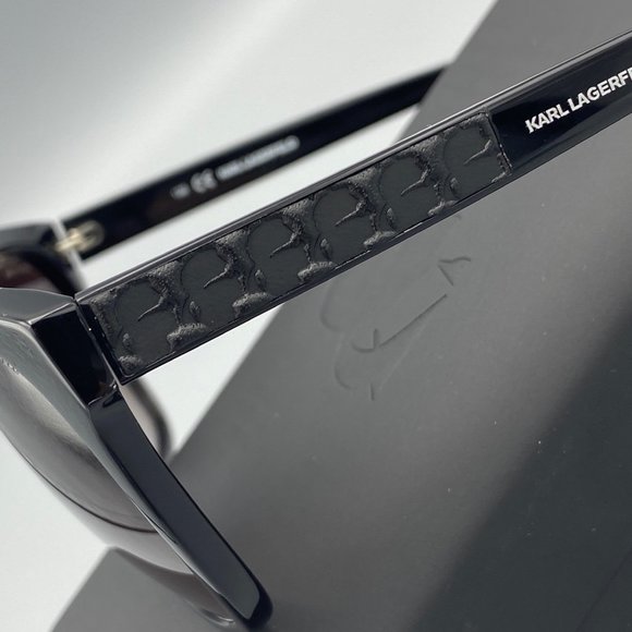 New KARL LAGERFELD KL865S Black Sunglasses - Picture 3 of 8